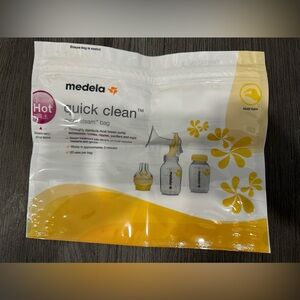Medela quick clean travel reusable steam bag - never and never used
